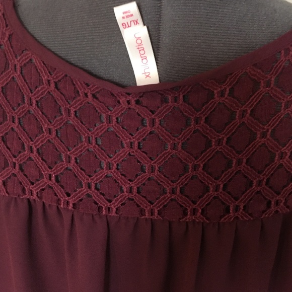 NWOT Xhilaration Shoulder Top Size XL - Picture 4 of 4